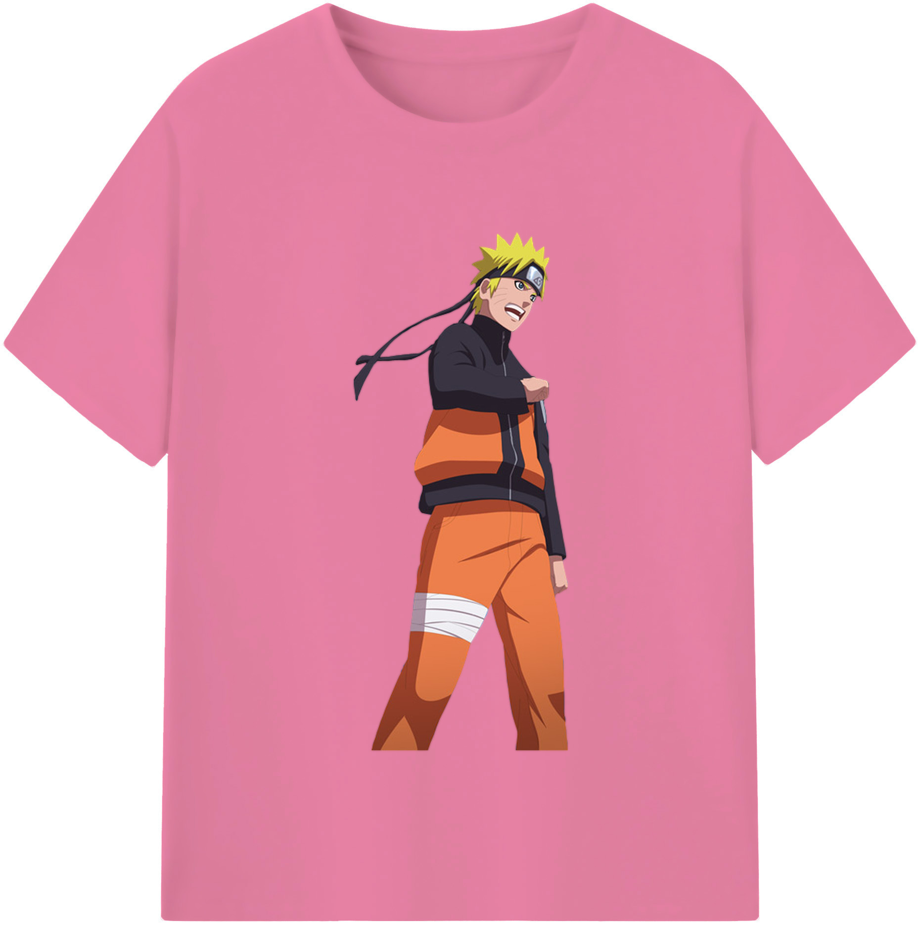 （画像用） NARUTO -ナルト- うずまき ナルト Uzumaki Naruto 綿100％半袖Tシャツ（フロントプリント）